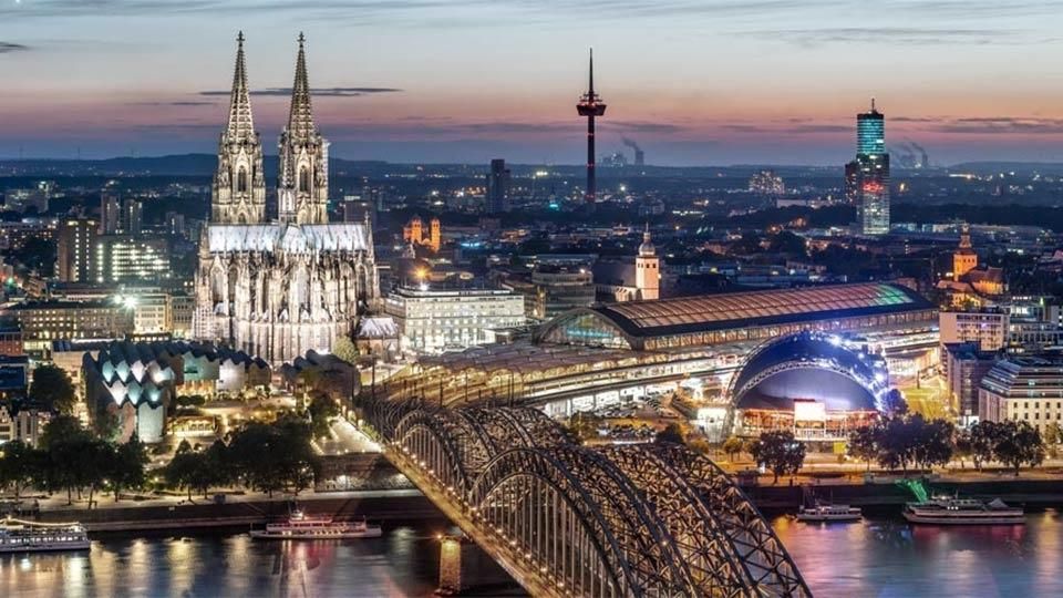 Cologne city skyline