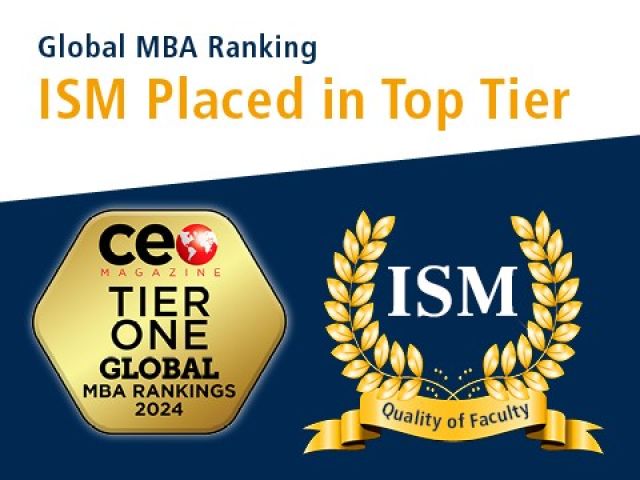 ISM Placed in Top Tier