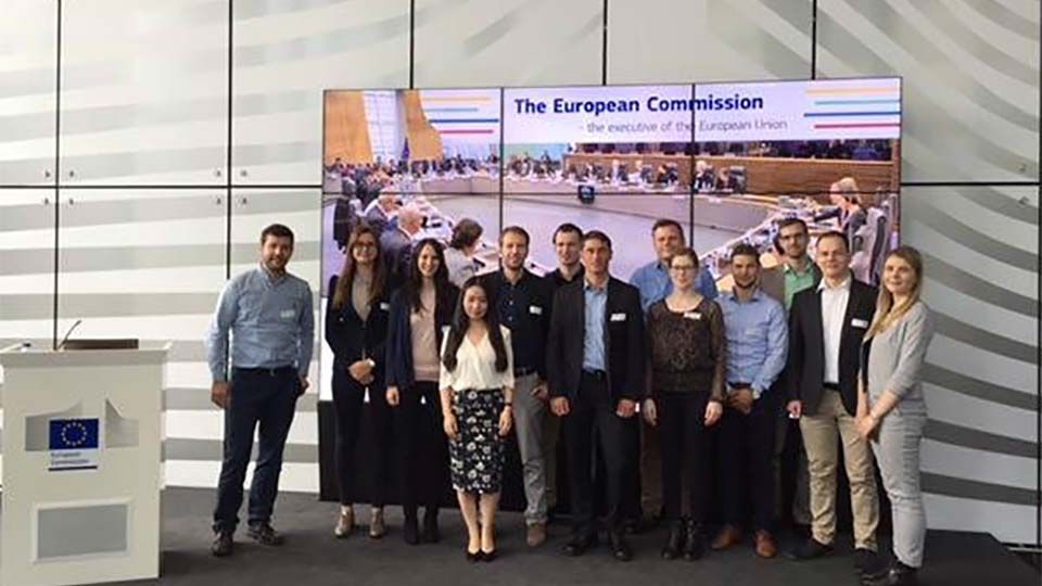 ISM students during their semester abroad in Brussels