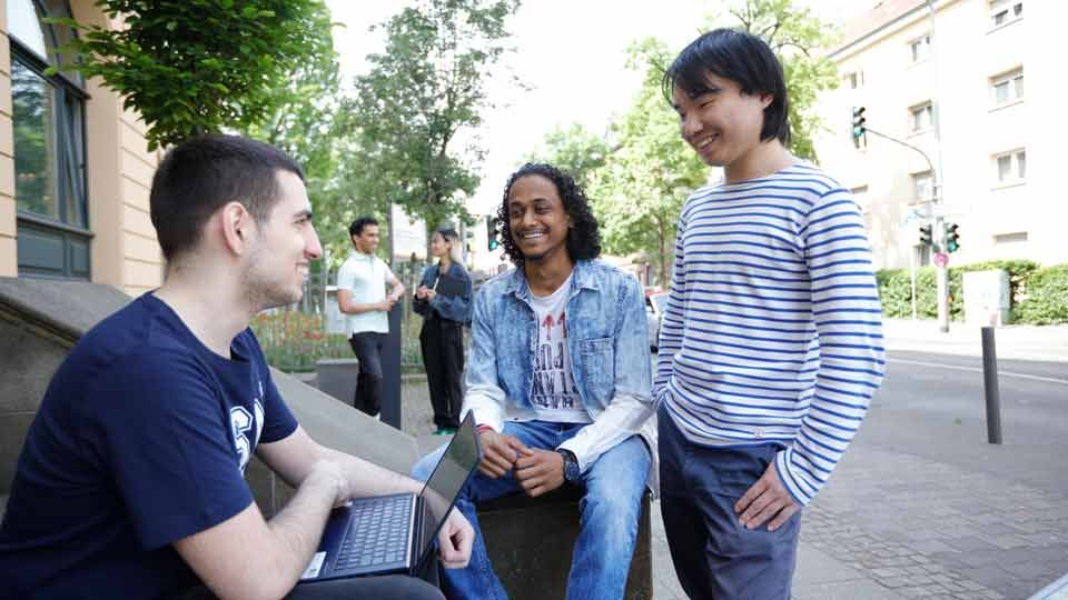 Students at the International School of Management